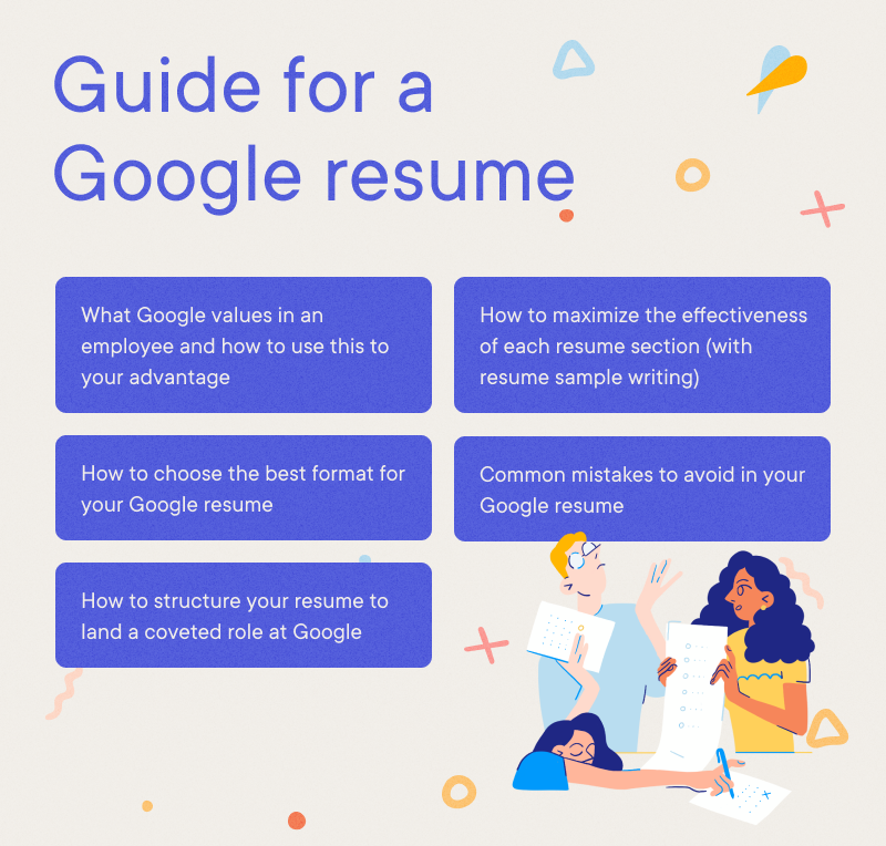 Google Resume Examples & Writing tips 2024 (Free Guide) · Resume.io