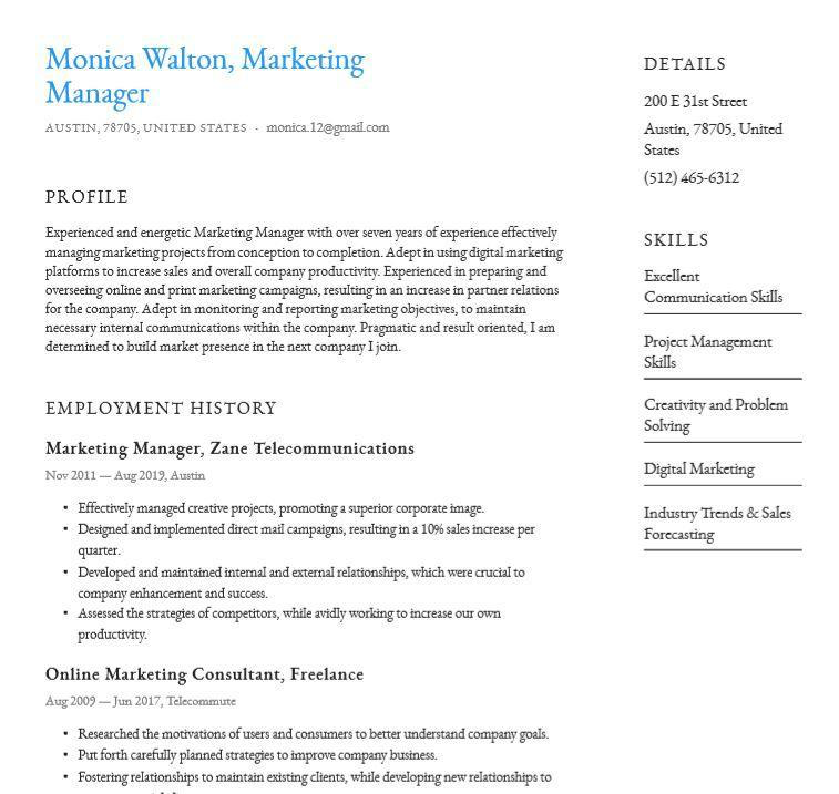 Simple resume templates