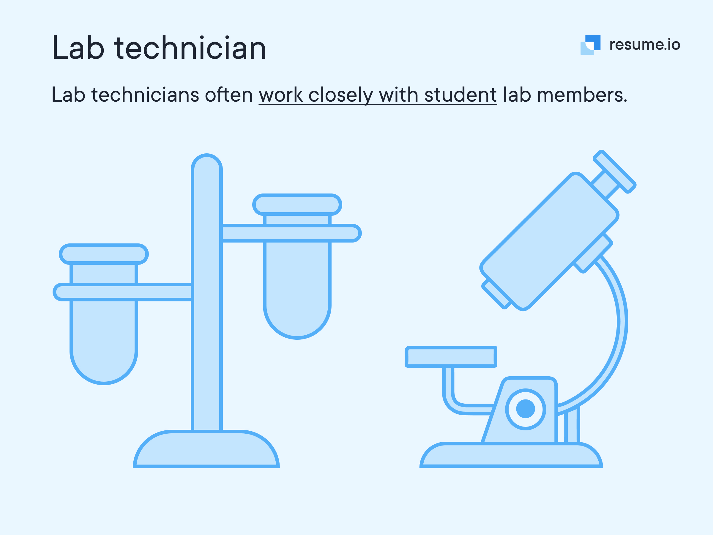 Lab technicians work closely with student lab members