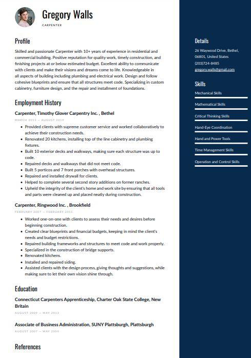 Modern resume templates