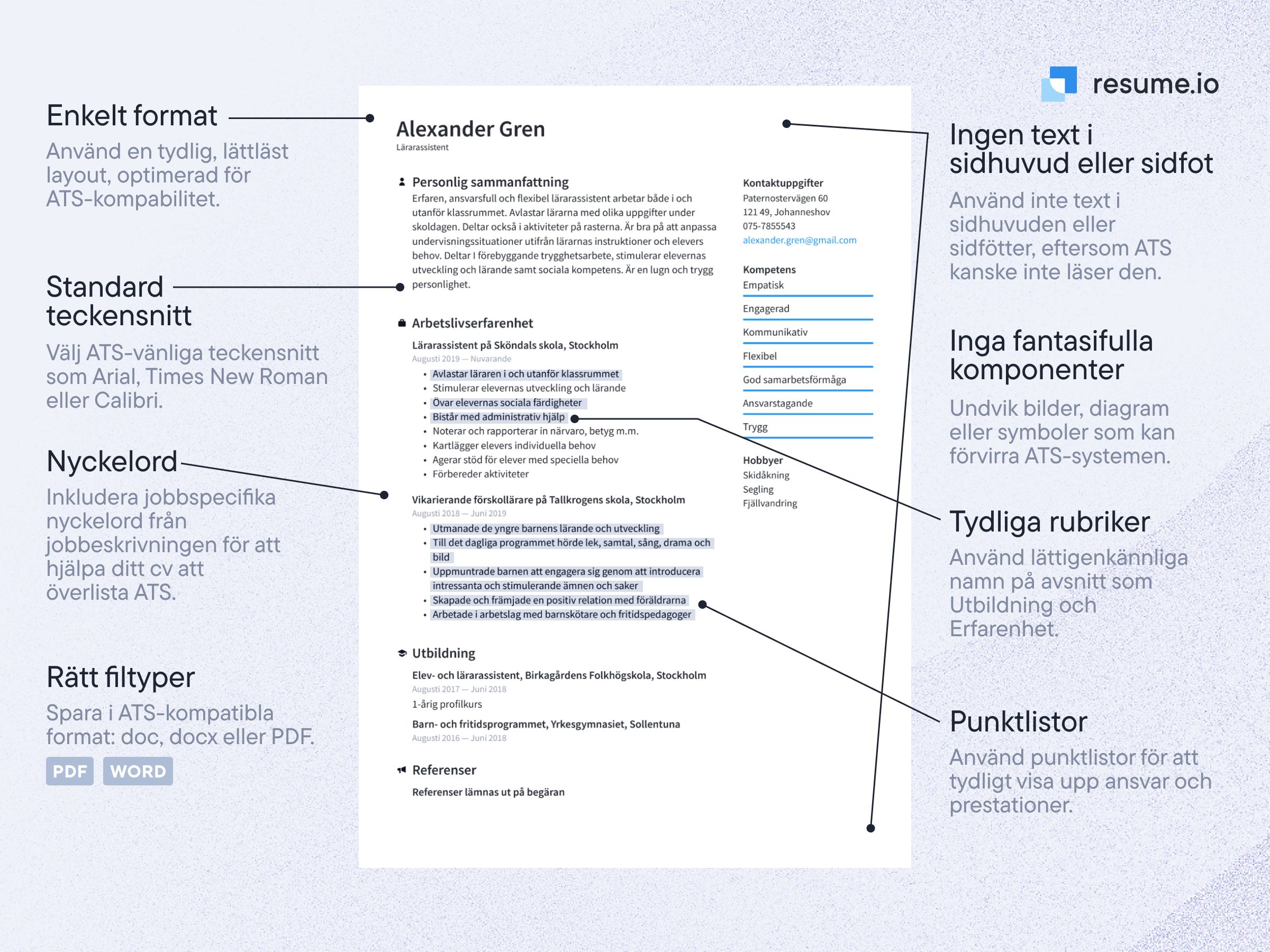 Tips för att ATS-optimera ditt cv’ Tips för att ATS-optimera ditt cv’